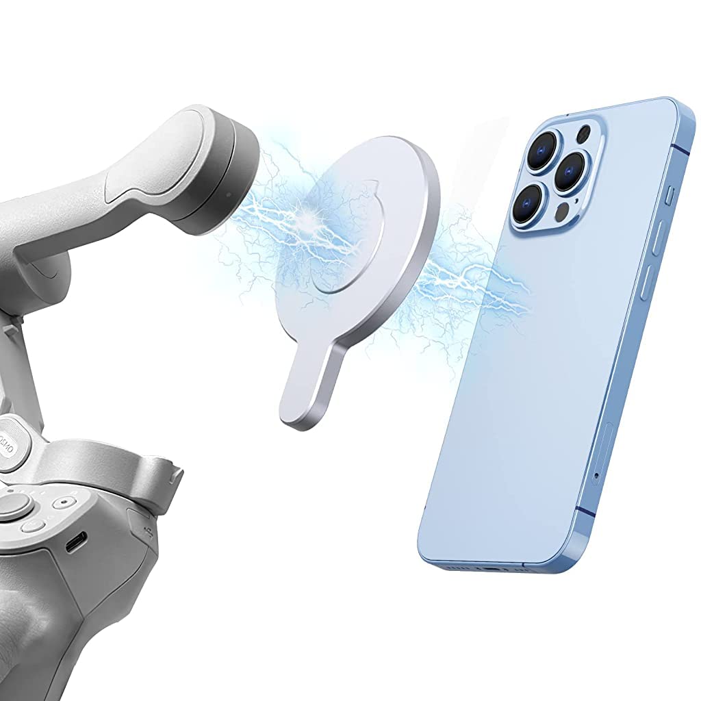 ZORBES DJI Magnetic Ring Clamp Holder, Magnetic Cell Phone Clamp Mount for DJI OM, DJI Mag-safe Ring Holder for Mag-safe DJI OSMO 6/ OM 5/ OM 4/ OM 4 SE Adapter Mount Compatible with DJI Osmo Gimbal Stabilizer ZORBES DJI Magnetic Ring Clamp Holder, Magnetic Cell Phone Clamp Mount for DJI OM, DJI Mag-safe Ring Holder for Mag-safe DJI OSMO 6/ OM 5/ OM 4/ OM 4 SE Adapter Mount Compatible with DJI Osmo Gimbal Stabilizer